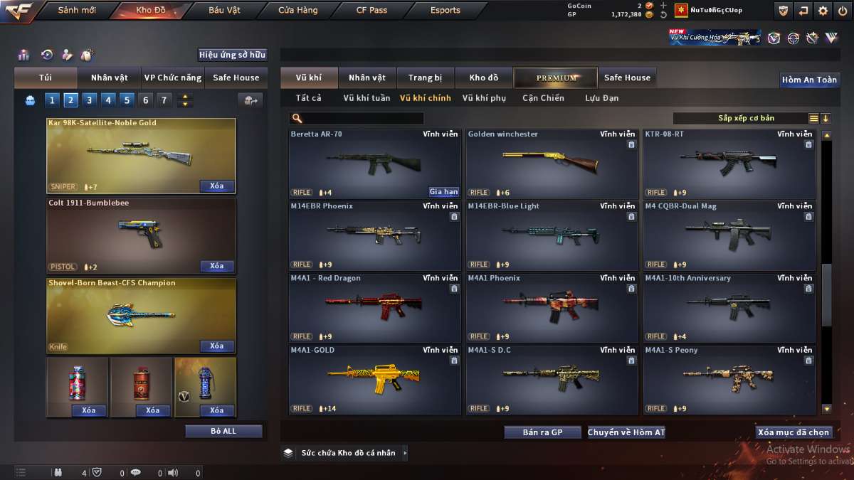 shop acc cf uy tin gia re